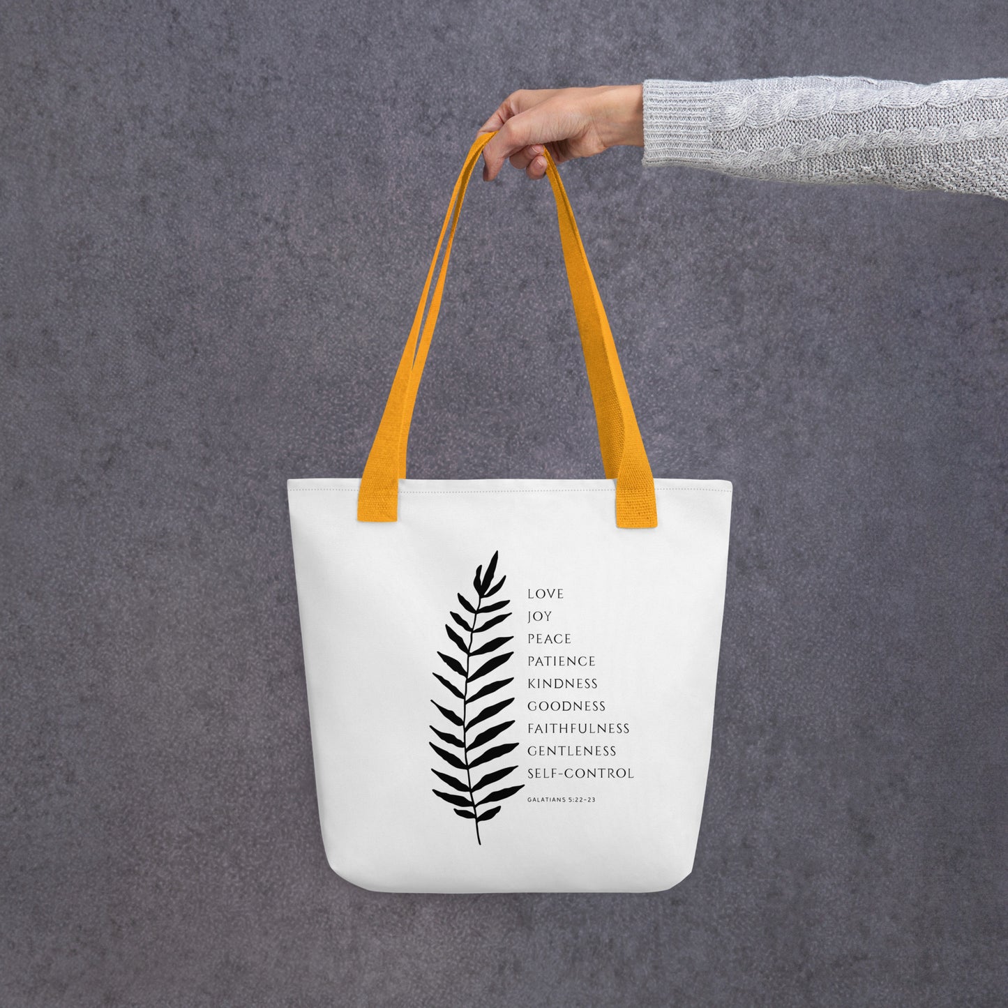 Galatians 5:22-23 Fruit of the Spirit Tote Bag