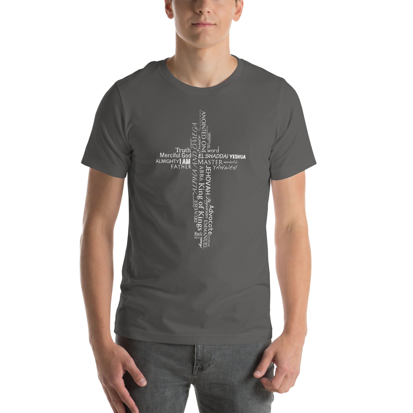 Names of God Cross Unisex T-shirt