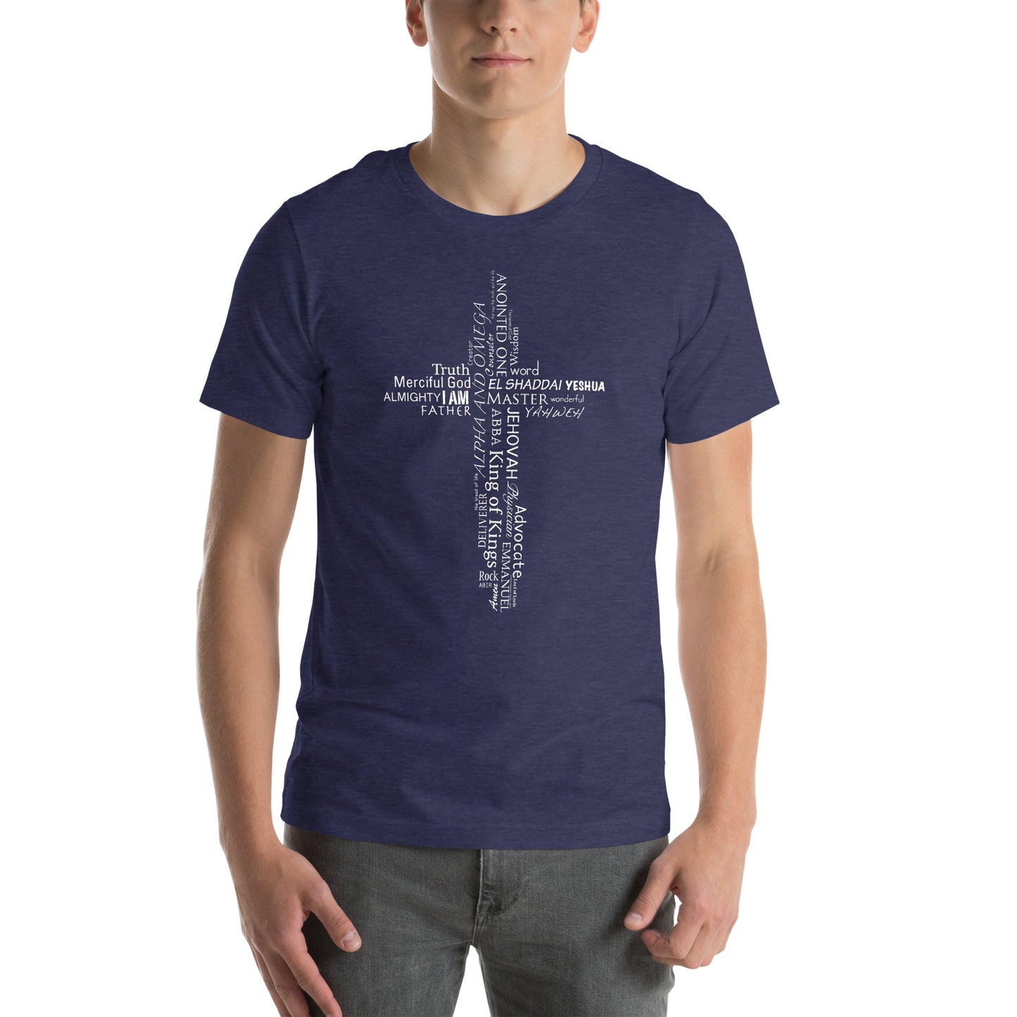 Names of God Cross Unisex T-shirt