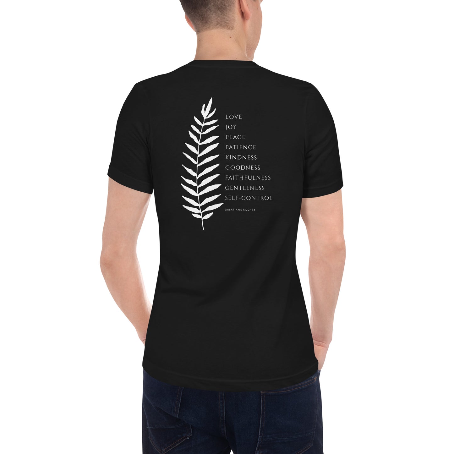 Galatians 5:22-23 Fruit of the Spirit Unisex - Image on Back