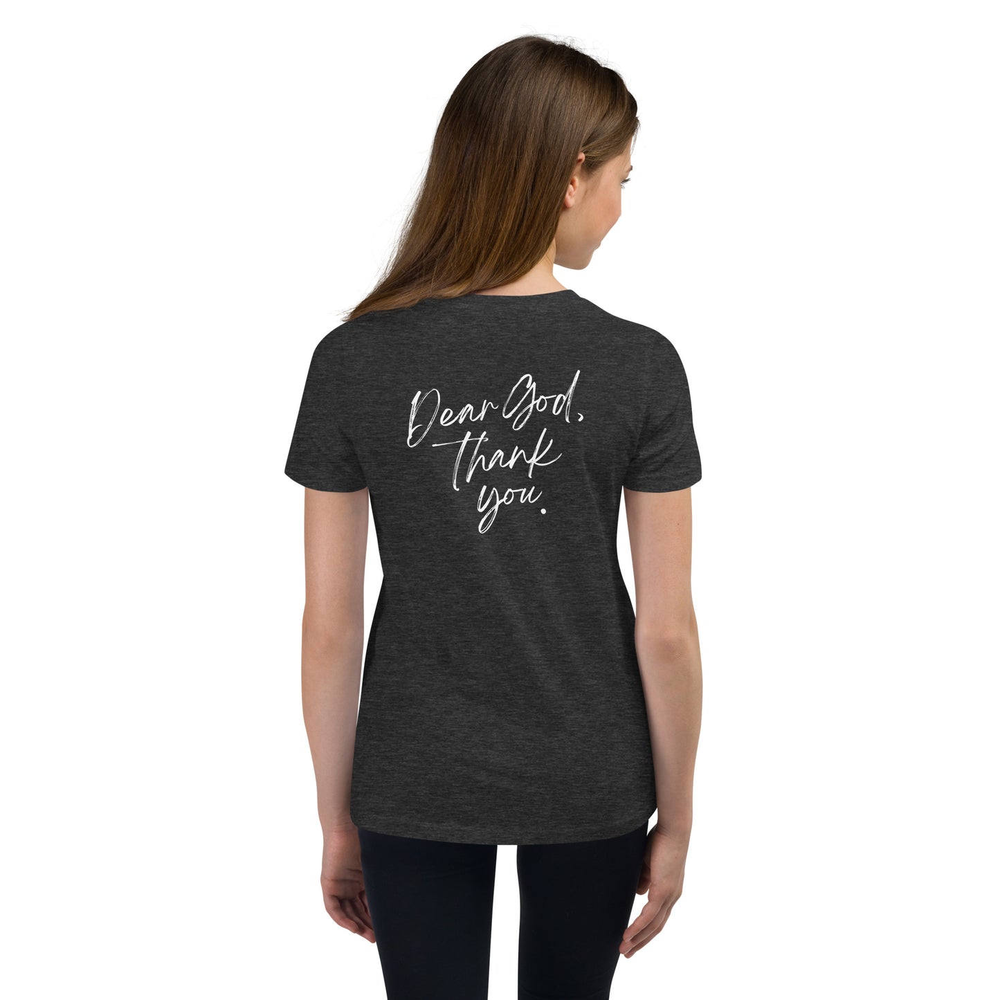Dear God, Thank You Youth Short Sleeve T-Shirt