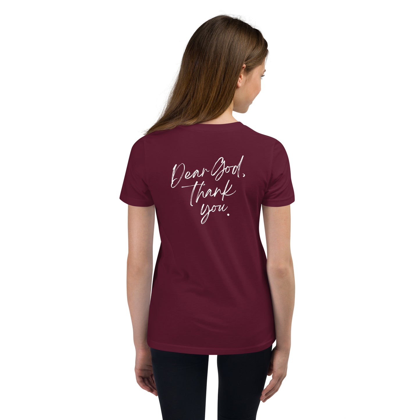Dear God, Thank You Youth Short Sleeve T-Shirt