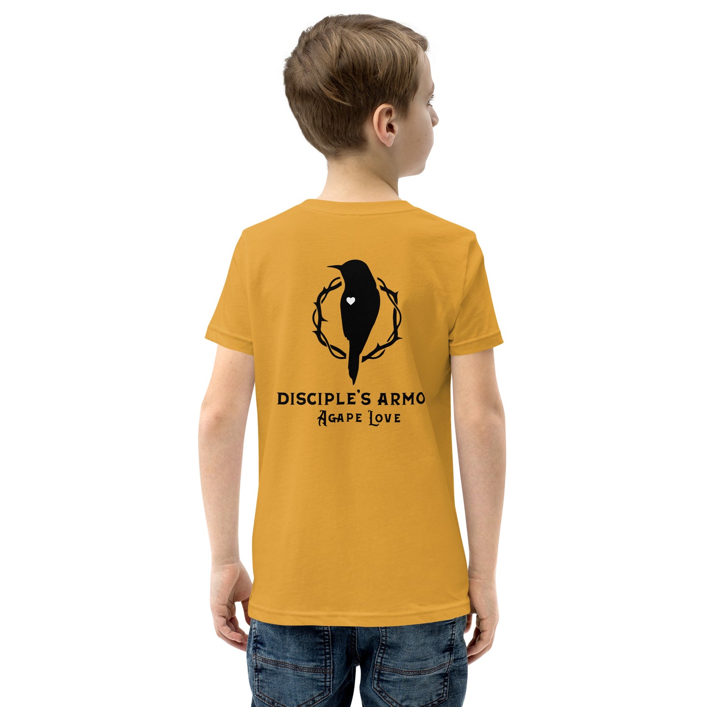 Isaiah 61:3 Beauty For Ashes Youth Short Sleeve T-Shirt