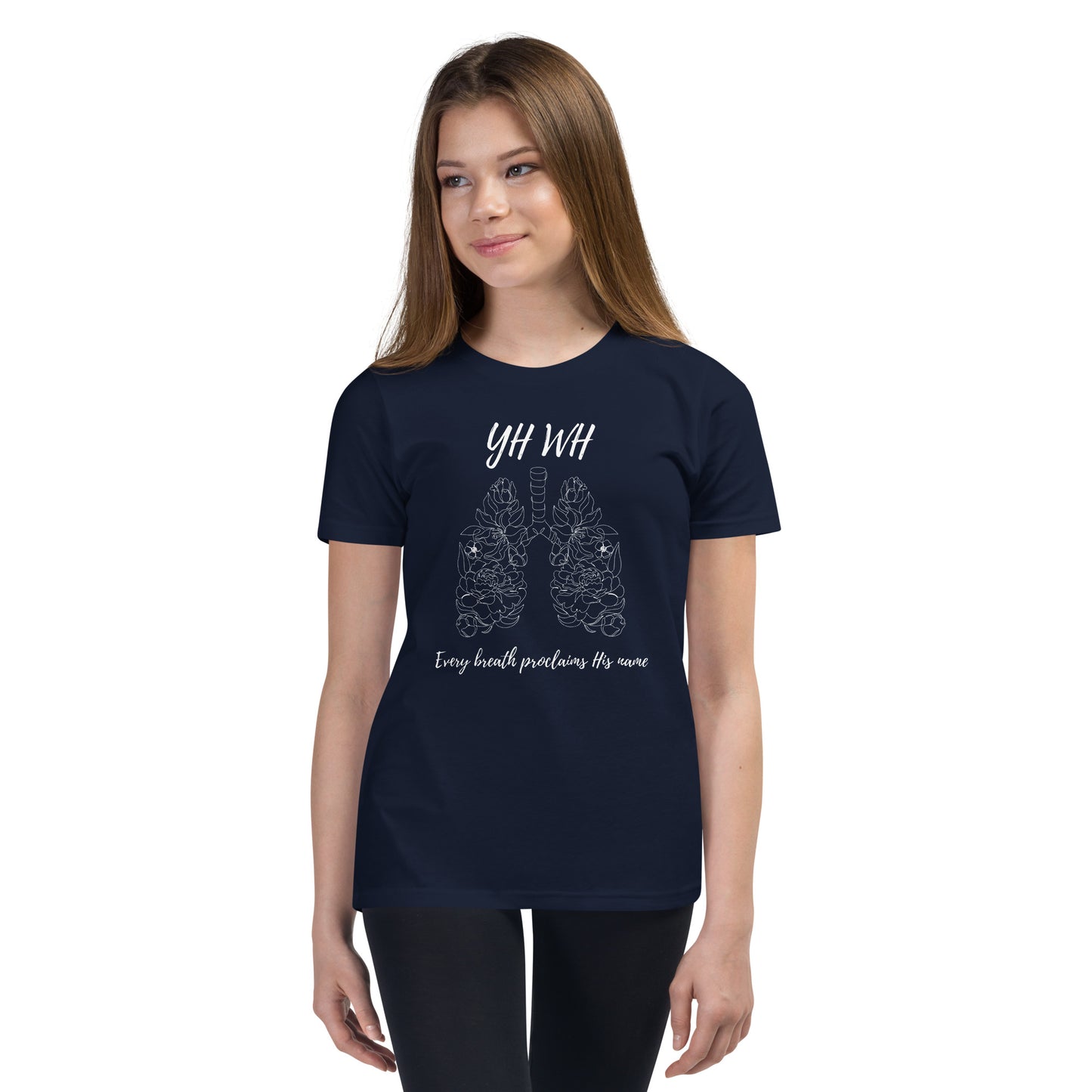 Yh Wh Every Breath Proclaims His Name Youth Short Sleeve T-Shirt