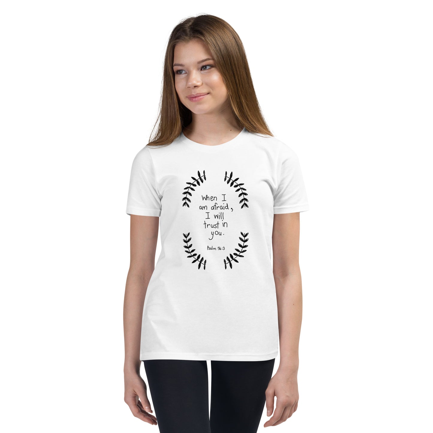 Psalm 56:3 I Put My Trust in You Youth Short Sleeve T-Shirt