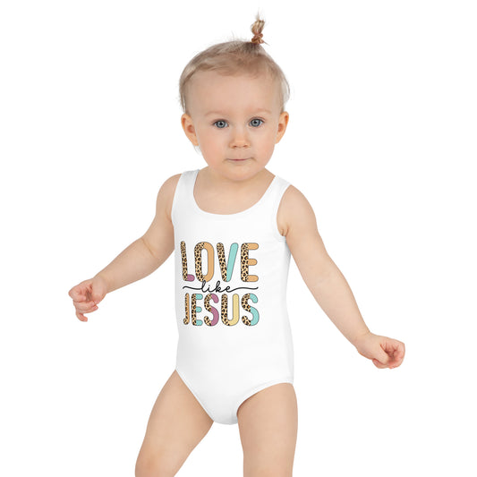 Love Like Jesus All-Over Print Kids Swimsuit