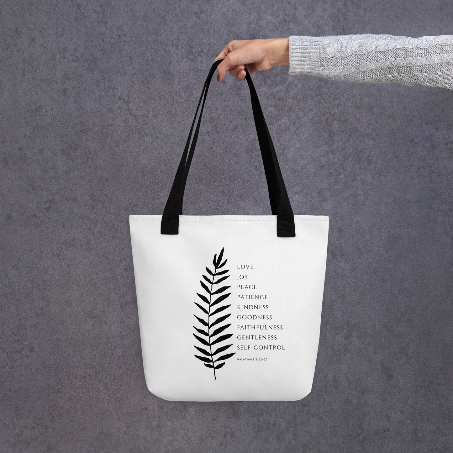 Galatians 5:22-23 Fruit of the Spirit Tote Bag