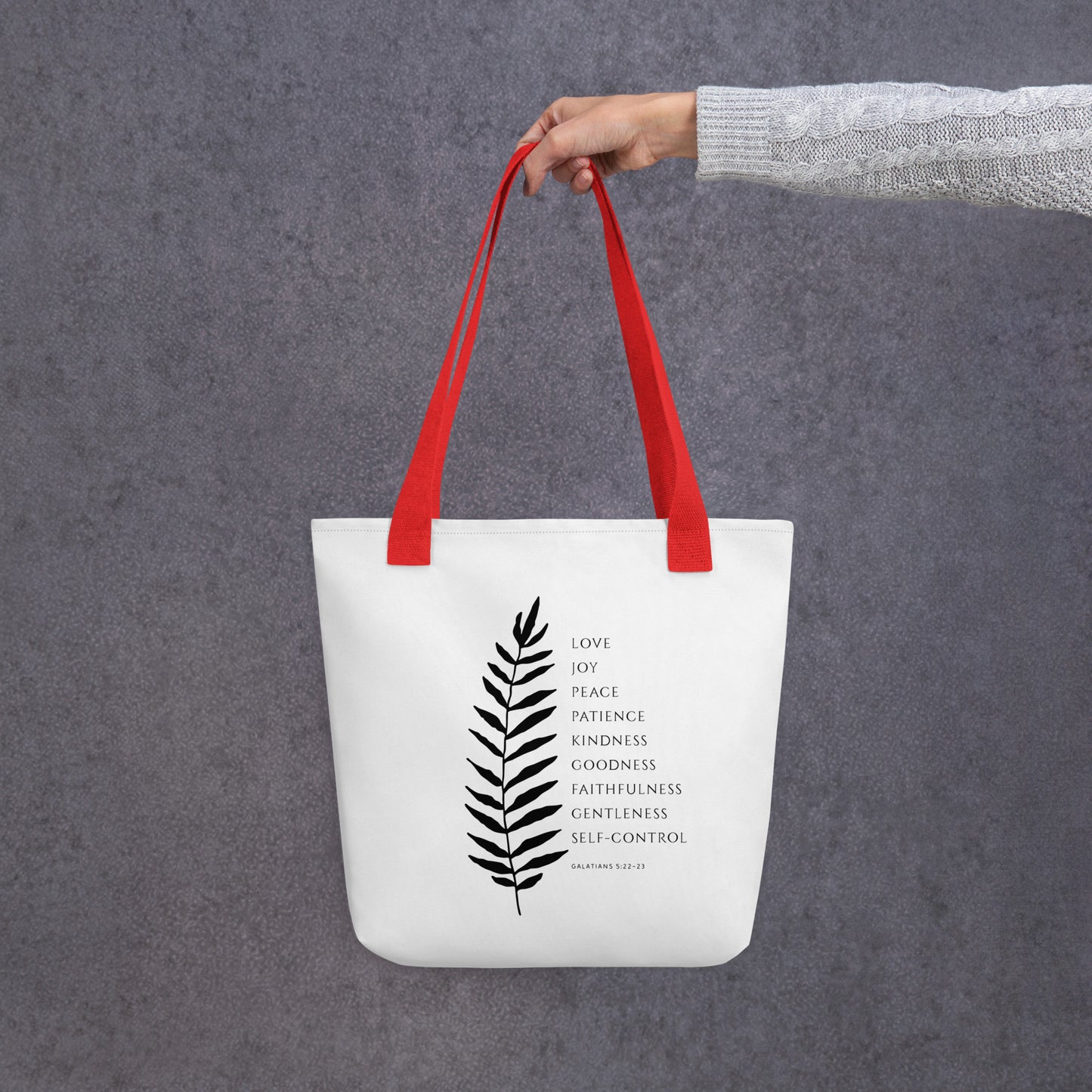 Galatians 5:22-23 Fruit of the Spirit Tote Bag