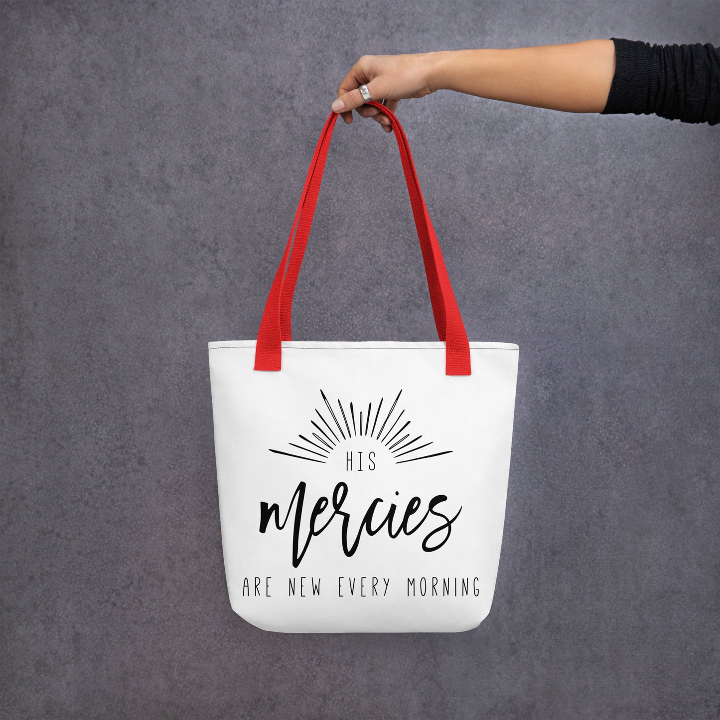 His Mercies Are New Every Morning Tote Bag