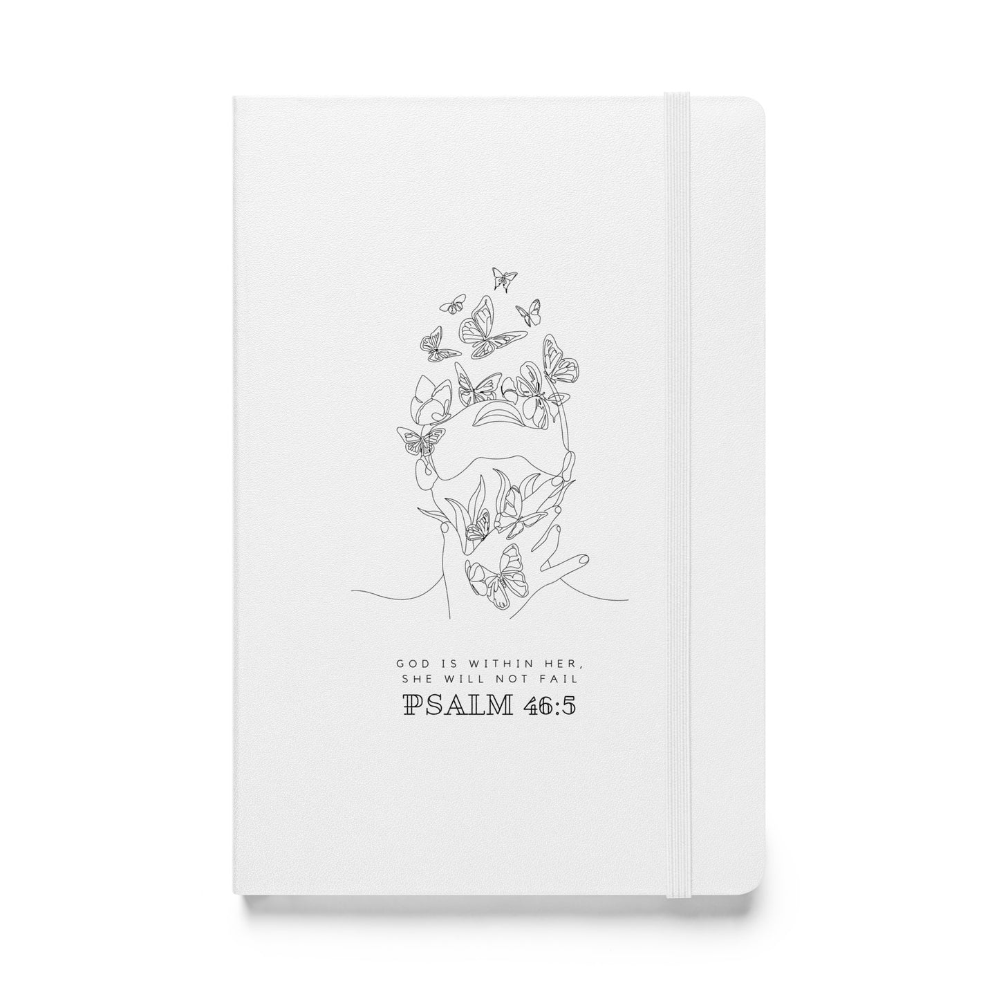 Psalm 46:5 God is Within Her Hardcover Bound Notebook