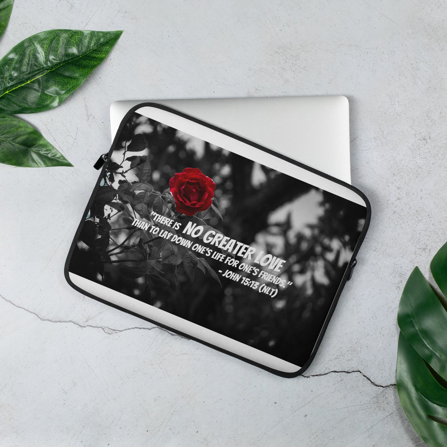 John 15:13 No Greater Love Laptop Sleeve