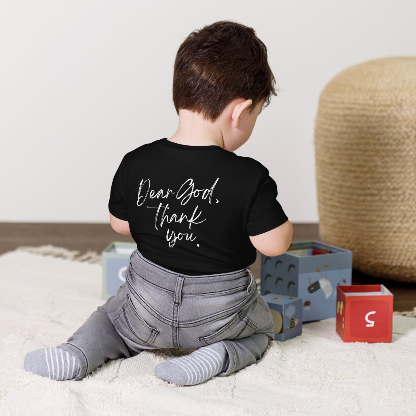 Dear God, Thank You Toddler Short Sleeve Tee