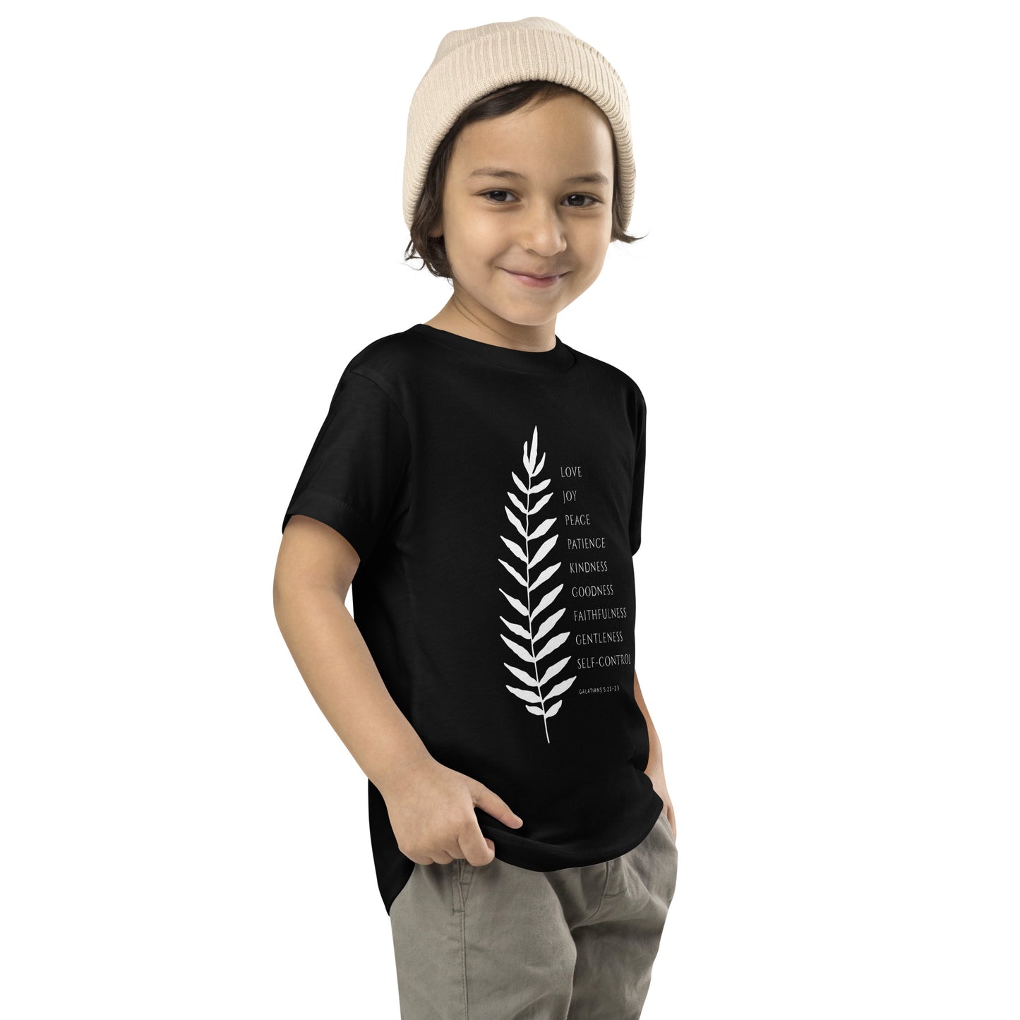 Galatians 5:22-23 Fruit of the Spirit Toddler Short Sleeve Tee