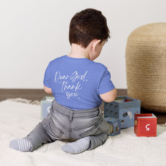 Dear God, Thank You Toddler Short Sleeve Tee