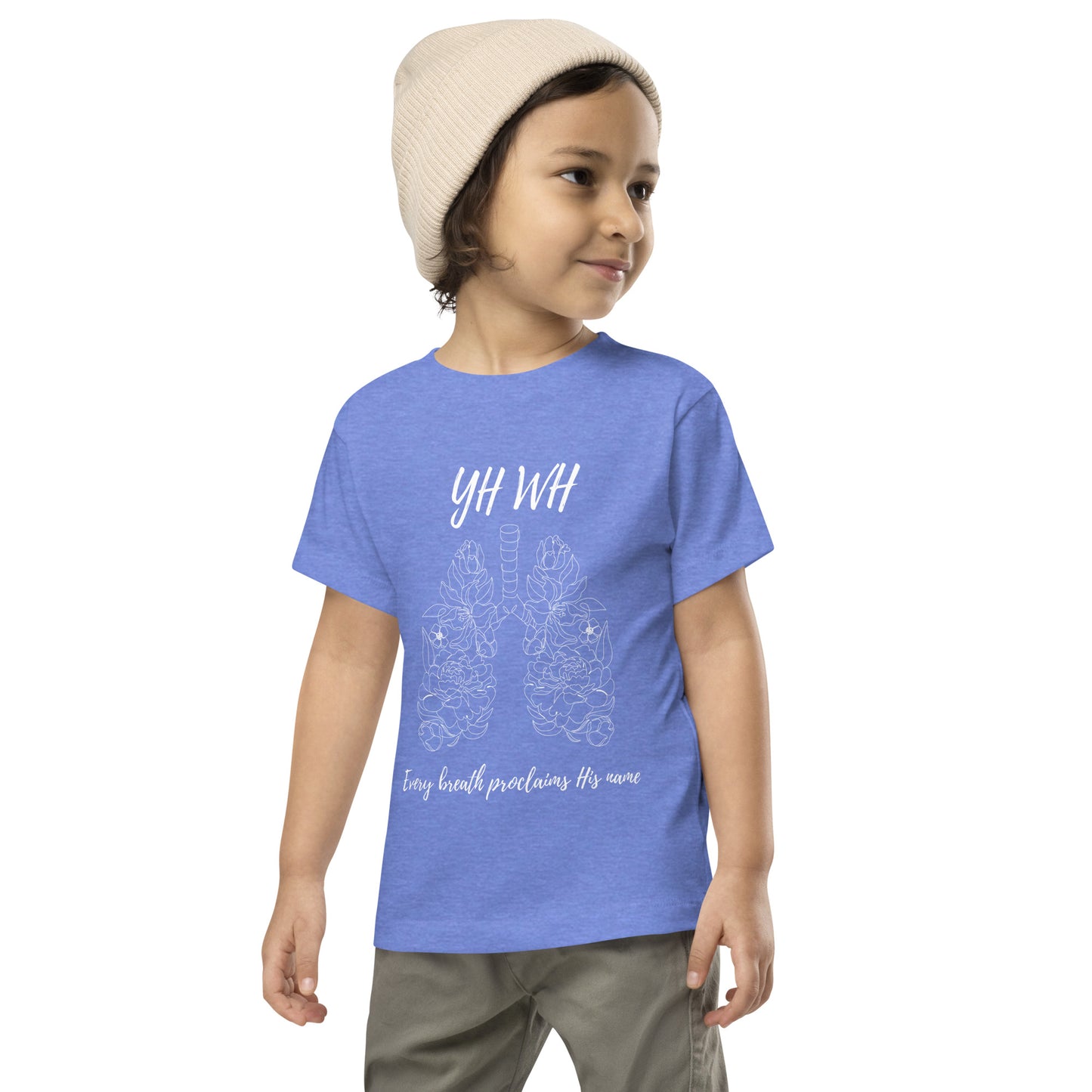 Yh Wh Every Breath Proclaims His Name Toddler Short Sleeve Tee