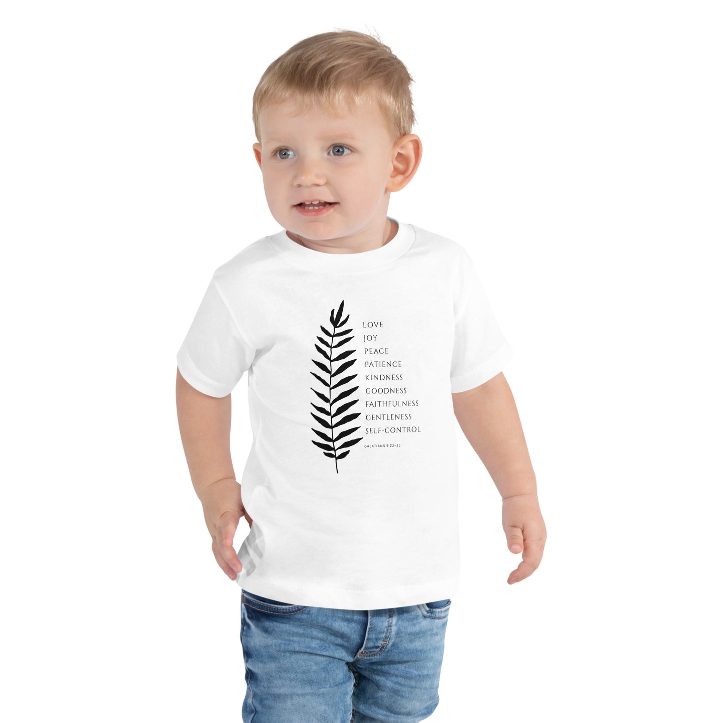 Galatians 5:22-23 Fruit of the Spirit Toddler Short Sleeve Tee