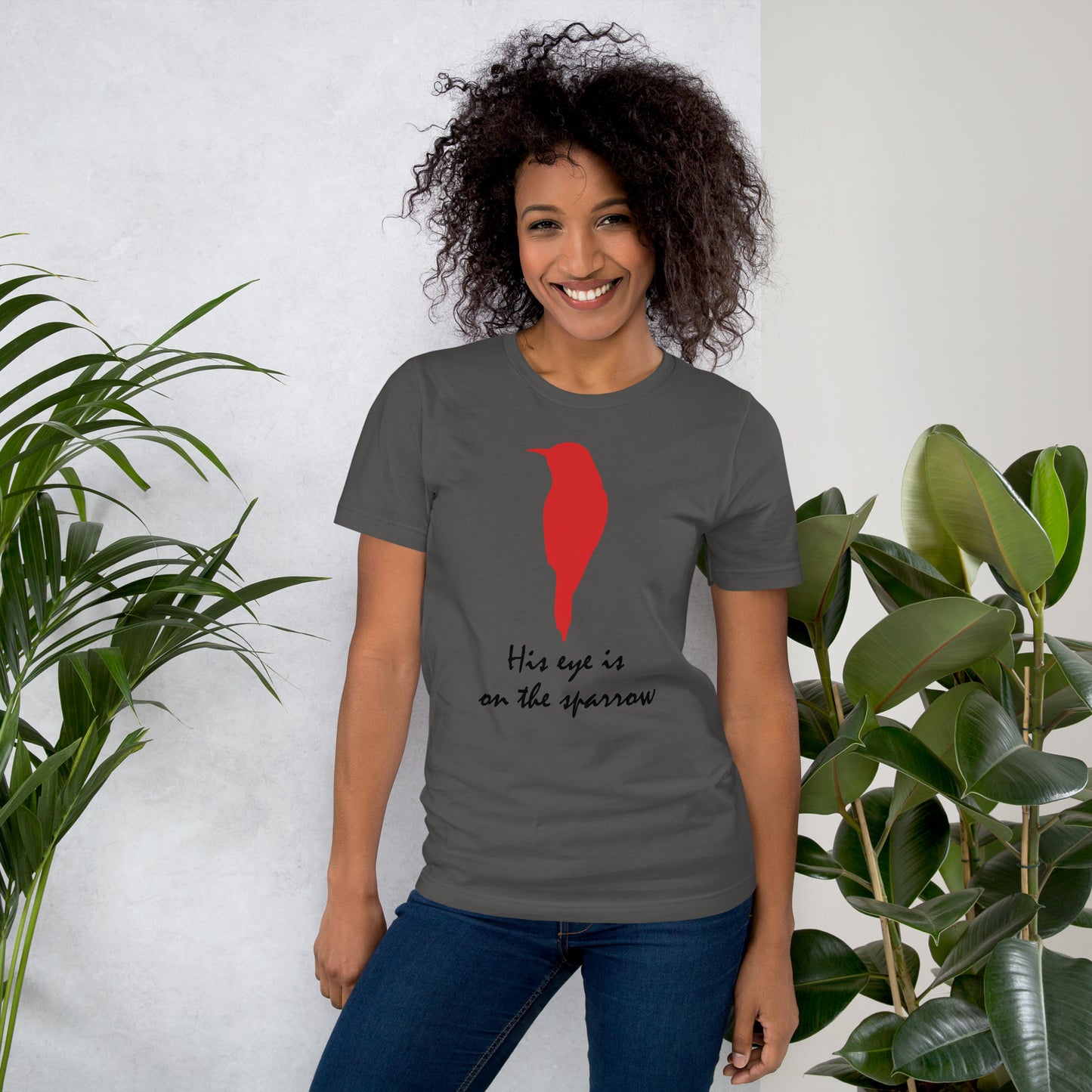 His Eye Is On The Sparrow Unisex T-shirt