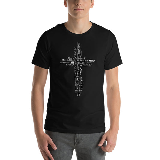 Names of God Cross Unisex T-shirt