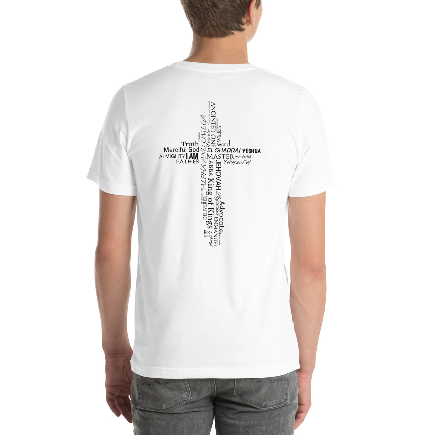 Names of God Cross Unisex T-shirt