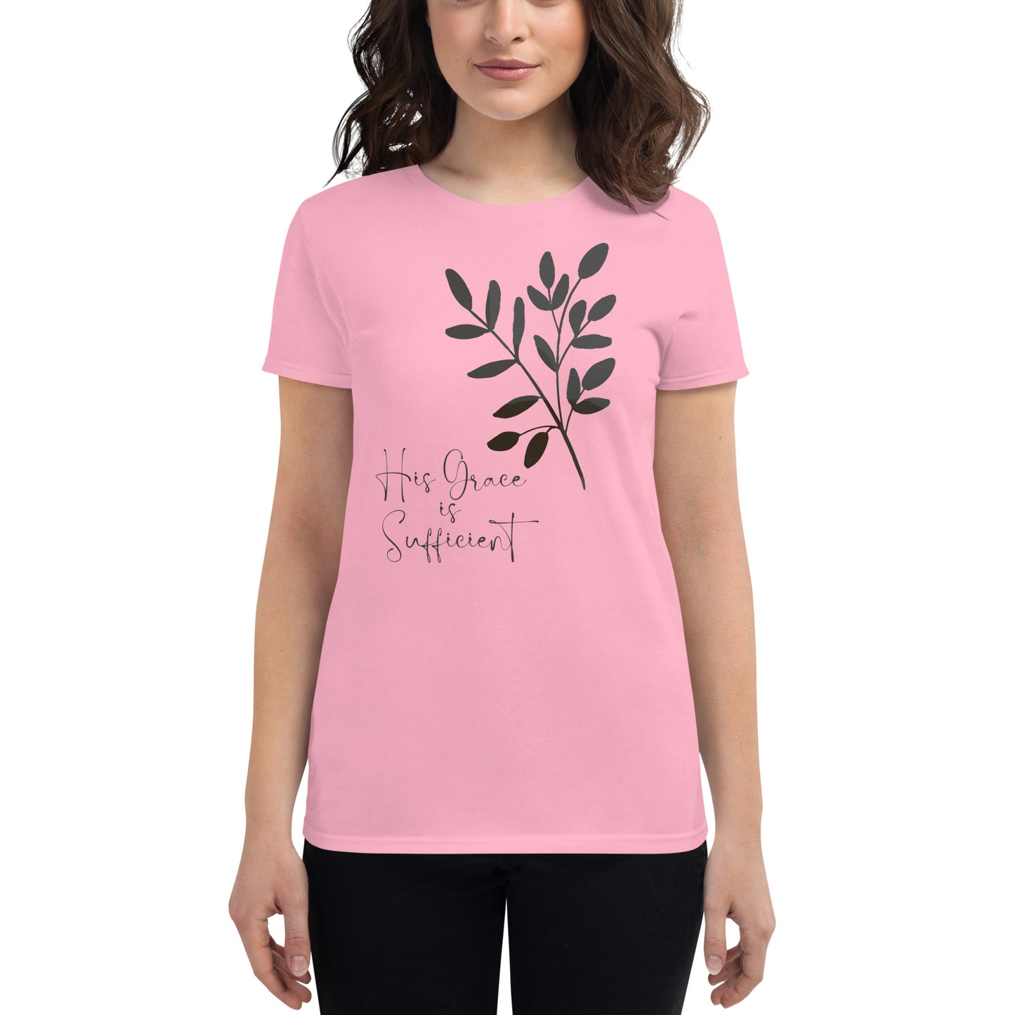 2 Corinthians 12:9 His Grace Is Sufficient Women's short sleeve t-shirt