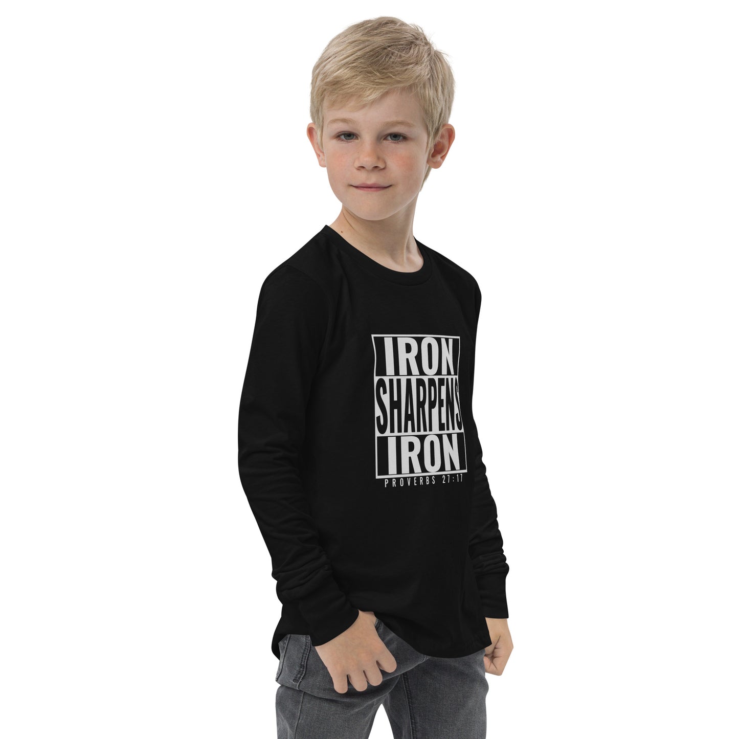 Iron Sharpens Iron Youth Long Sleeve Tee