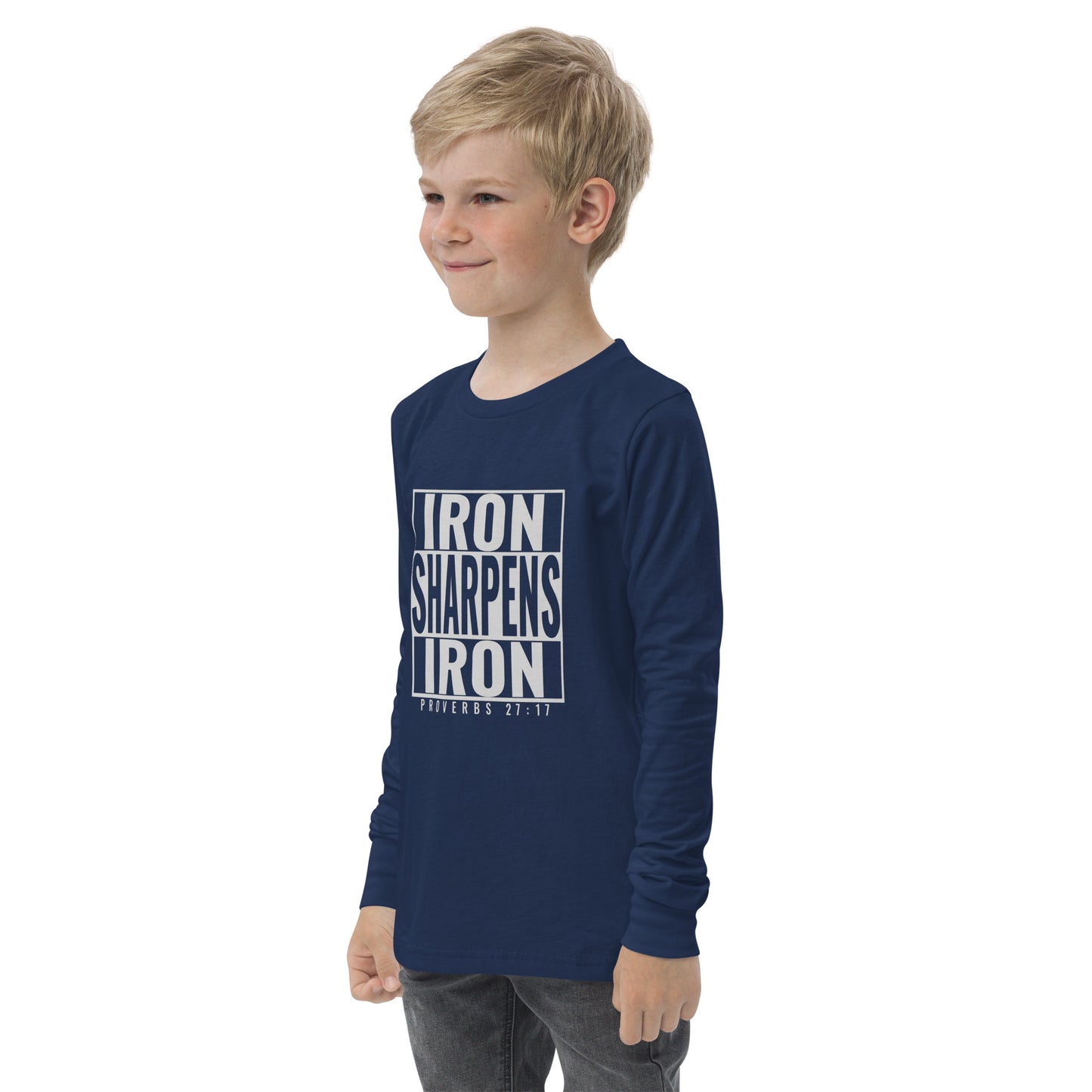 Iron Sharpens Iron Youth Long Sleeve Tee