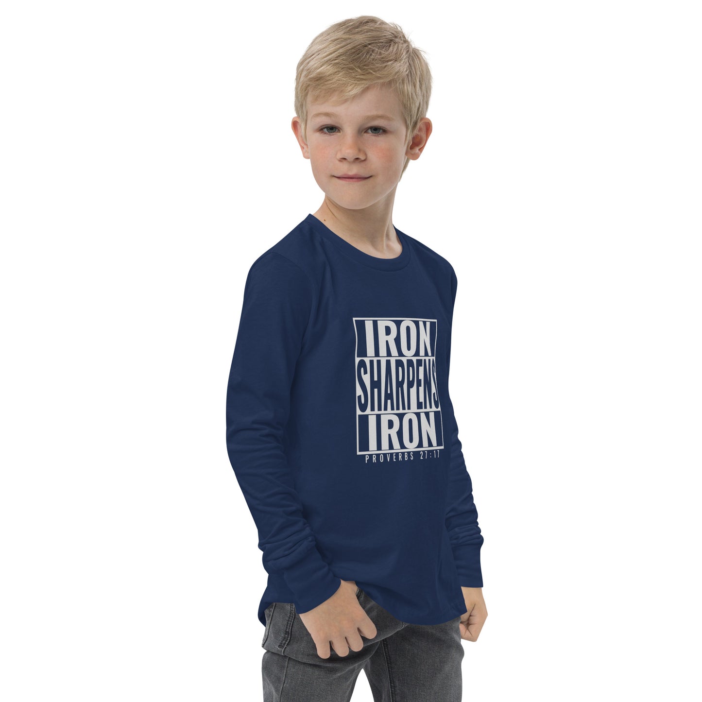 Iron Sharpens Iron Youth Long Sleeve Tee