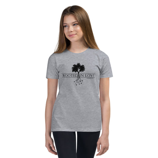 Ephesians 3:17-18  Rooted In Love Youth Short Sleeve T-Shirt