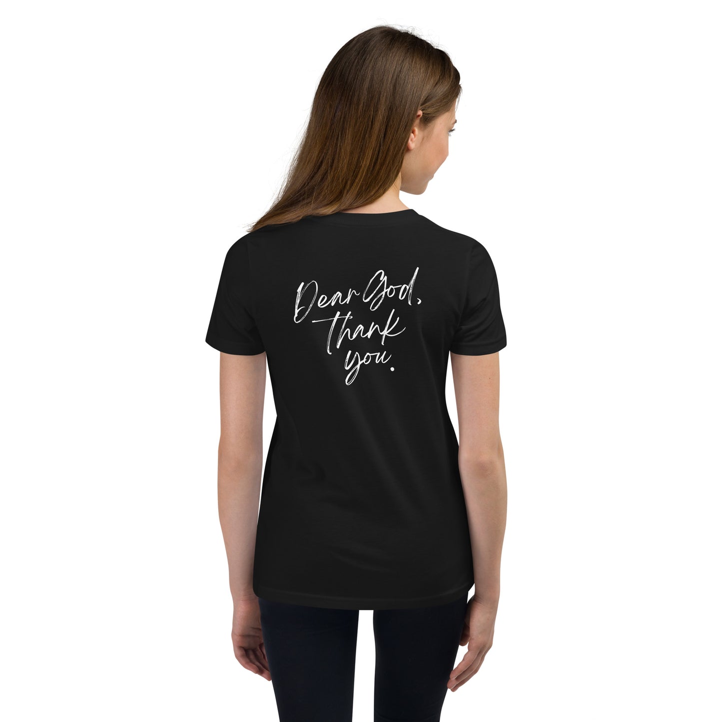 Dear God, Thank You Youth Short Sleeve T-Shirt