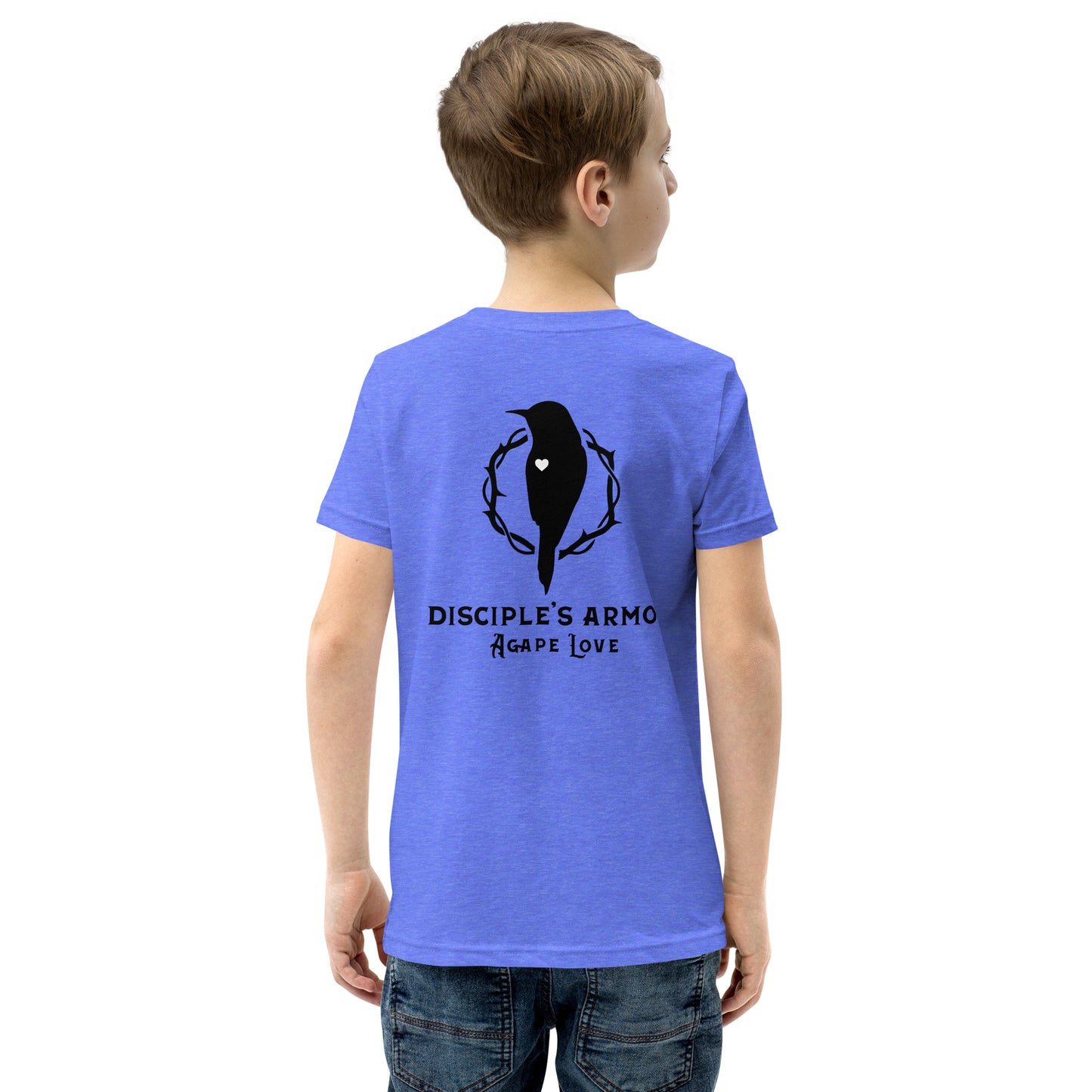 Isaiah 61:3 Beauty For Ashes Youth Short Sleeve T-Shirt