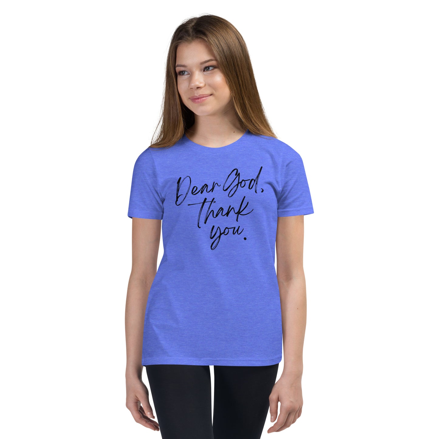 Dear God, Thank You Youth Short Sleeve T-Shirt