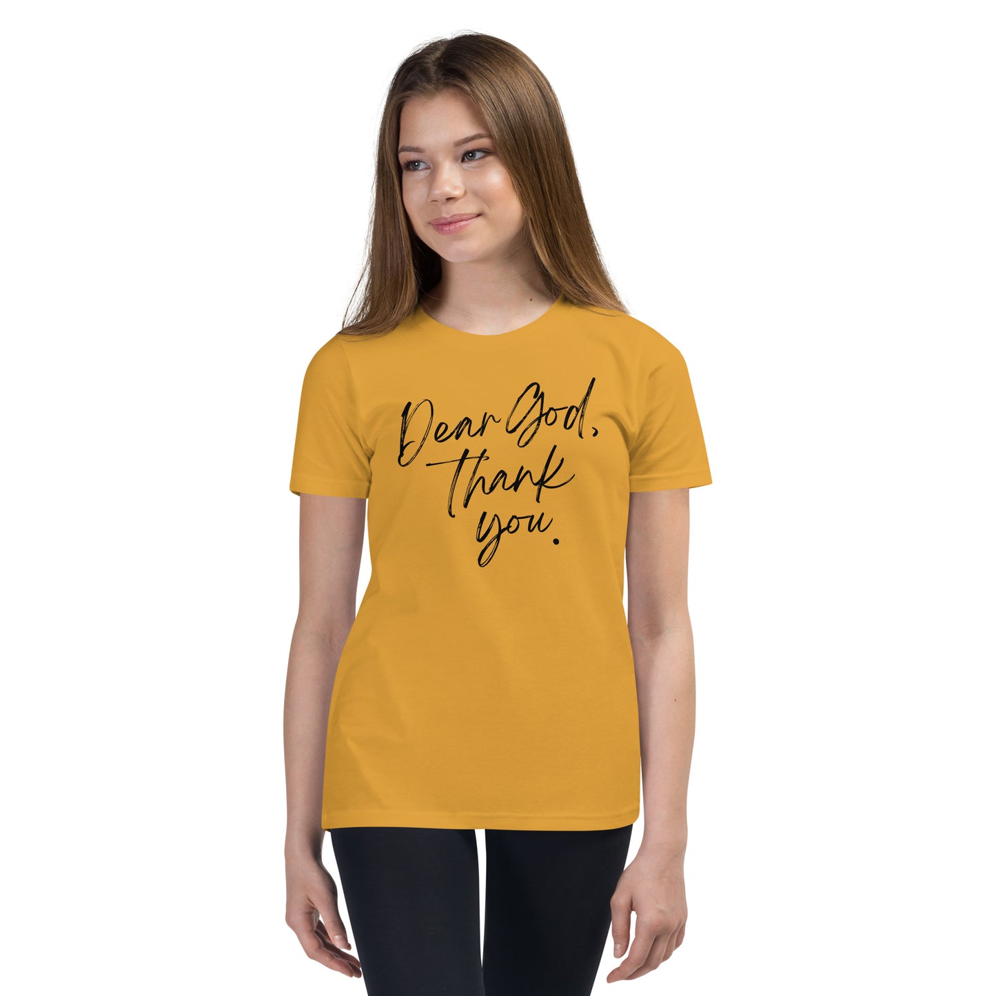 Dear God, Thank You Youth Short Sleeve T-Shirt